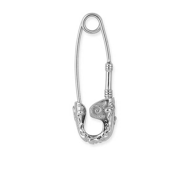 エマニュエレ ビコッキ メンズ ピアス・イヤリング 佩び物 Arabesque pin silver earring  Silver