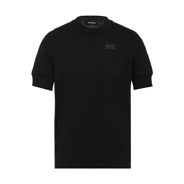 【送料無料】 ディースクエアード メンズ Tシャツ トップス T-shirts Black