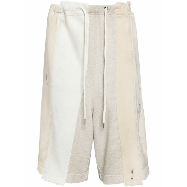 ミハラヤスヒロ メンズ カジュアルパンツ ボトムス Cotton track shorts Neutrals｜asty