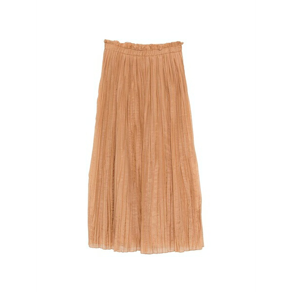 ダニエル フィエゾリ レディース スカート ボトムス Pleated midi skirt Brown