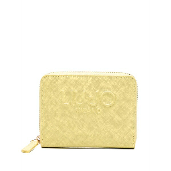 リュージョー レディース 紙入れ 付属品 Logo zip wallet Yellow
