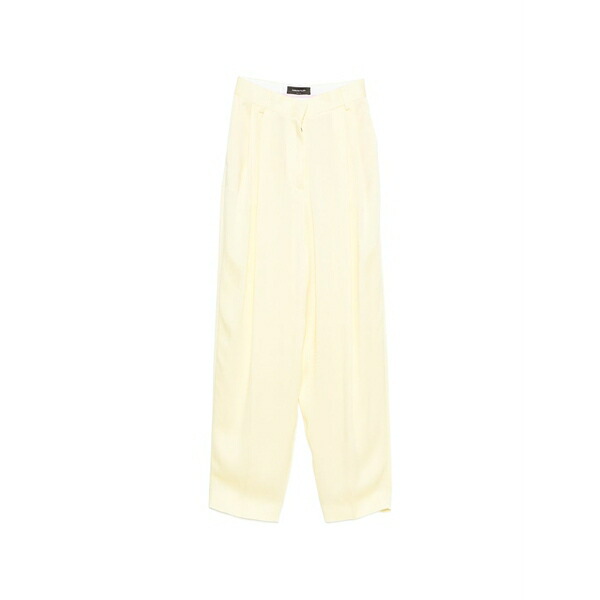 ファビアナ フィリッピ レディース カジュアルパンツ ボトムス Pleated tapered trousers Yellow｜asty