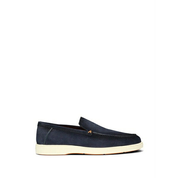 サントーニ メンズ スリッポン・ローファー シューズ Detroit suede loafers Blue|asty