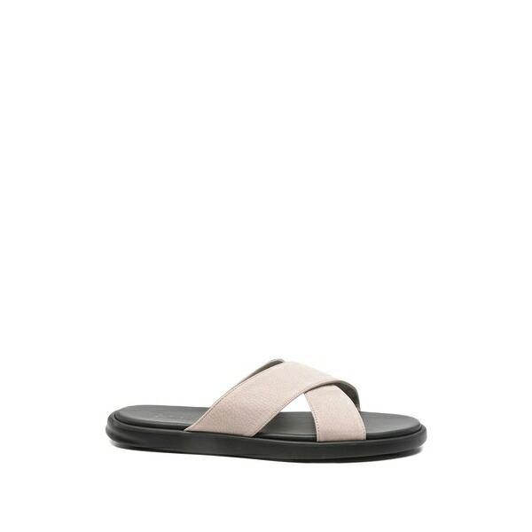 ドンカルズ メンズ サンダル シューズ Crossover-strap pebbled sandals Neutrals