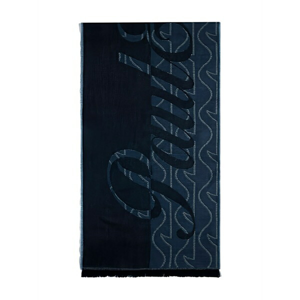 ポールアンドシャーク メンズ えり巻き・袈裟・えり巻き 付属物 Monogram wool scarf Blue
