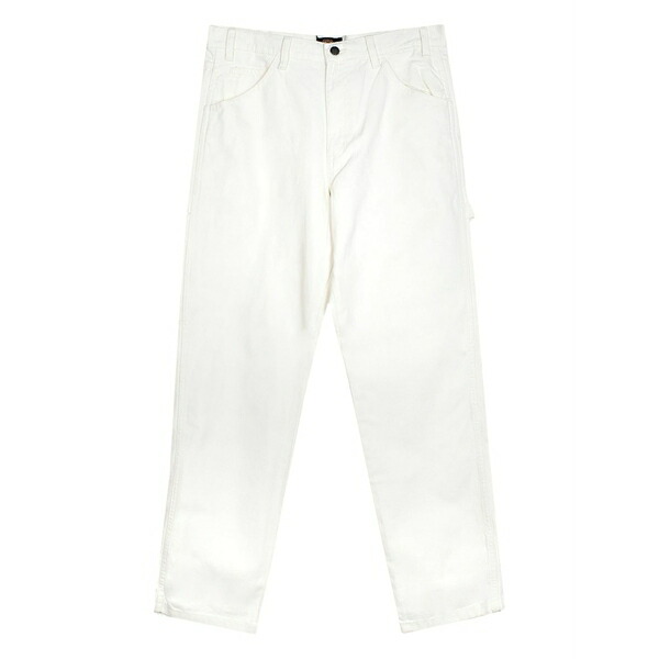 ディッキーズ メンズ 心地よいズボン下 ボトムス Logo-patch trousers White