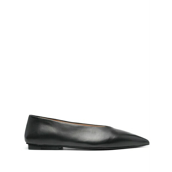 マーシャル  レディース サンダル シューズ Ago pointed-toe leather ballet flats Black