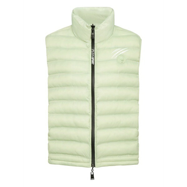 飾り気の無い運動競技 レディース 上衣＆上衣 アウター High-neck sleeveless gilet Green