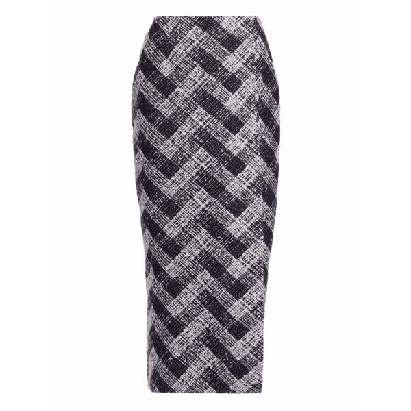 エリー 奉公 レディース スコート ボトムス Chevron MIDI skirt Black