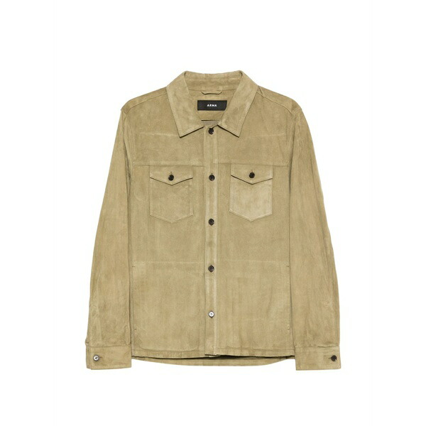 アルマ メンズ プルオーバー トップス Dex buttoned pockets shirt Green
