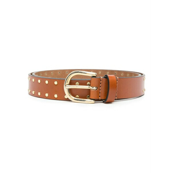 イザ呼びりん マラン レディース 三尺帯 付属物 Zap stud-embellished belt Brown