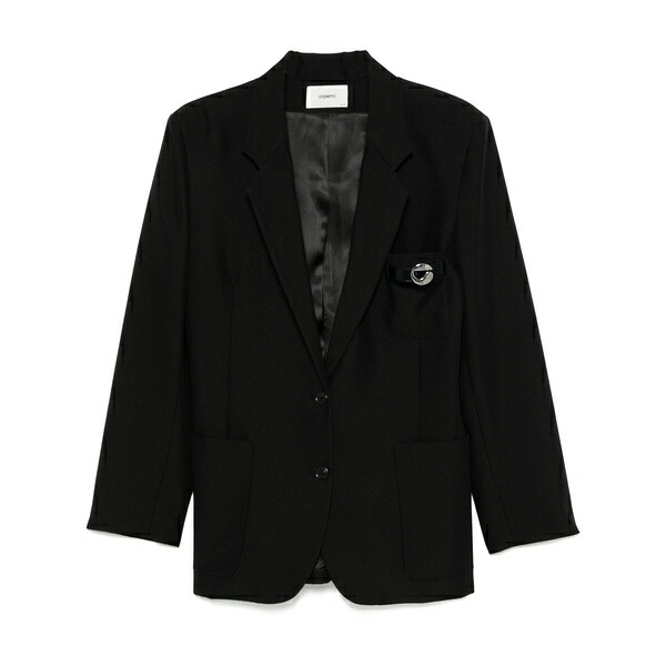 コペルニ レディース 上衣＆上衣 アウター Belted-pocket blazer Black