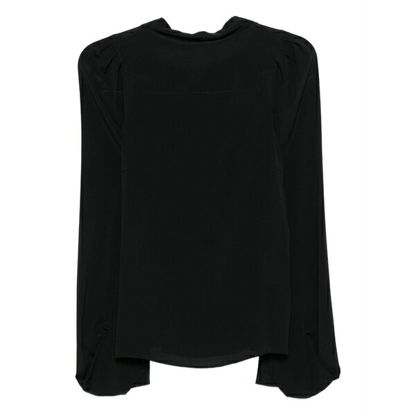 ヌメロ ヴェントゥーノ レディース プルオーバー トップス Puff-sleeve top Black