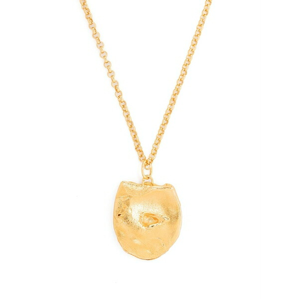 アリギエーリ メンズ 首飾り・チョー鉄道車両 付属物 Hammered-pendant gold-plated necklace Gold