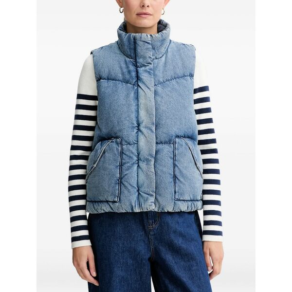 リーヴァイズジーンズ レディース 上衣＆上衣 アウター Western bubble padded pocket gilet Blue