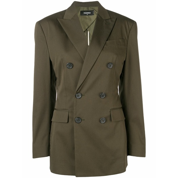 ディースクエアード レディース 上衣＆上衣 アウター Double-breasted blazer Green