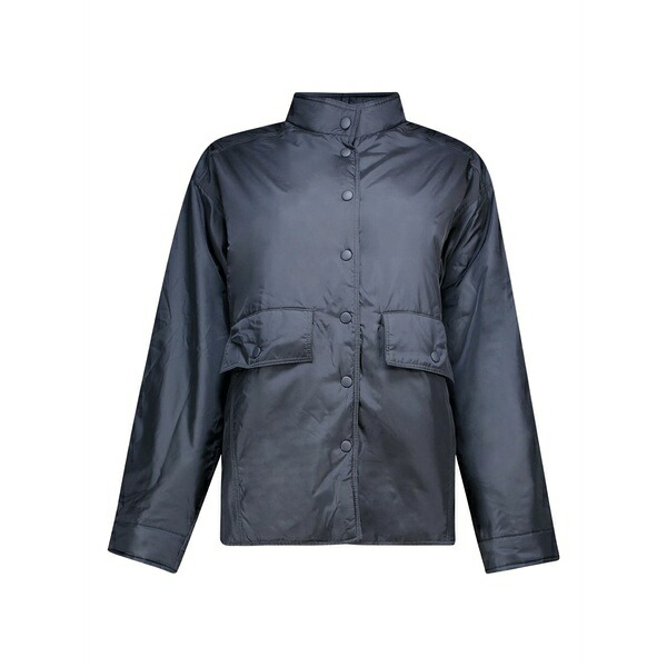 アスペジ レディース ジャケット＆ブルゾン アウター Alisha padded button-fastening jacket Blue｜asty