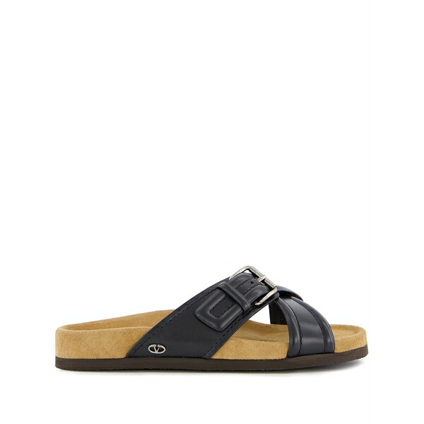 ヴァレンティノ ガラヴァーニ メンズ サンダル シューズ Fussfriend leather sandals Black