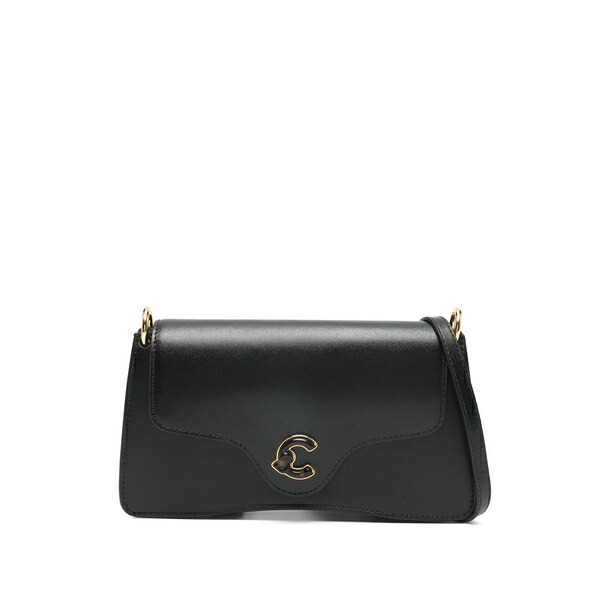 コチネレ レディース ショルダーバッグ バッグ Small c-me logo cross body bag Black|asty