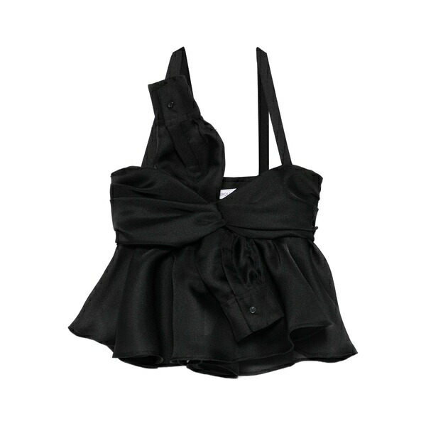 ビクターアンドロルフ レディース カットソー トップス Bow-detail top Black｜asty