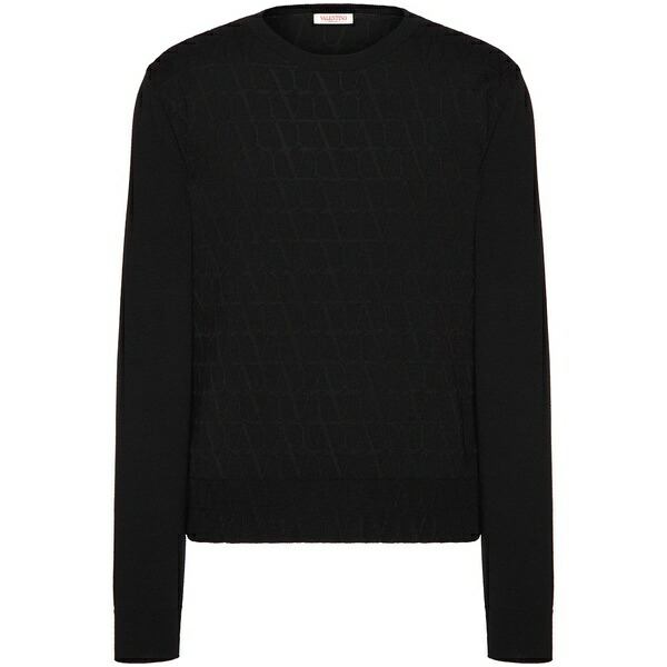 ヴァレンティノ ガラヴァーニ メンズ 編み物\u0026プルオーバー アウター Toile iconographe wool jumper Black