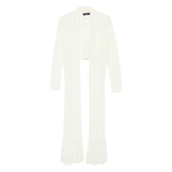 ファビアナ フィリッピ レディース ジレー アウター Fringe-detail open-front cardigan White