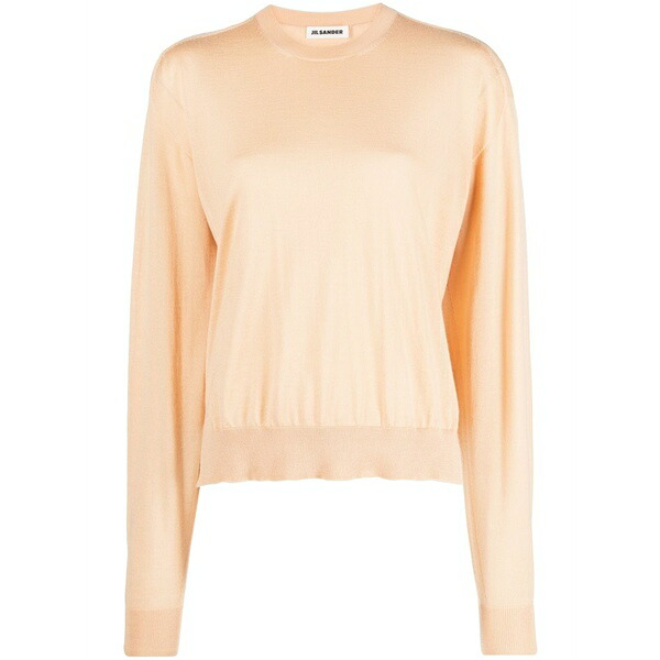 ジル・サンダー レディース 編み物\u0026スウェーター アウター Crew-neck long-sleeve sweater Neutrals