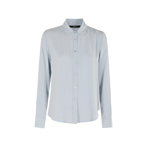セブンティ レディース プルオーバー トップス Buttoned shirt Blue