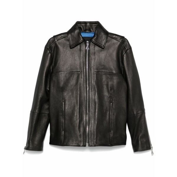 パトリツィア ペペ レディース 上衣＆上衣 アウター Leather jacket Black