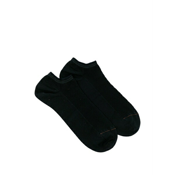 ゼニア メンズ ソックス アンダー御召しもの Microtexture socks Black