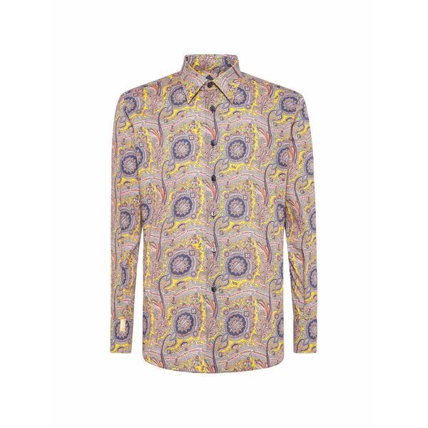 ビリオネア メンズ プルオーバー トップス Paisley-print shirt Yellow