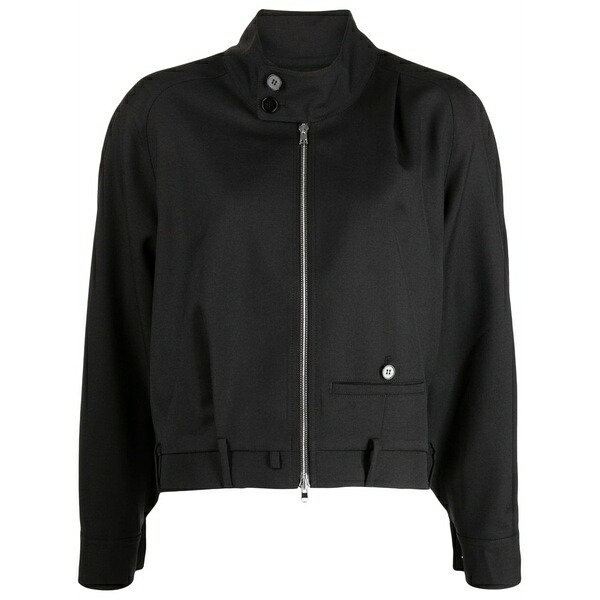 ゴエンジェイ レディース 上衣＆上衣 アウター Trouser-motif bomber jacket Black