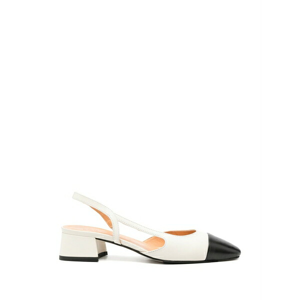 ジュリーディー レディース パンプス シューズ Captoe slingback pumps White