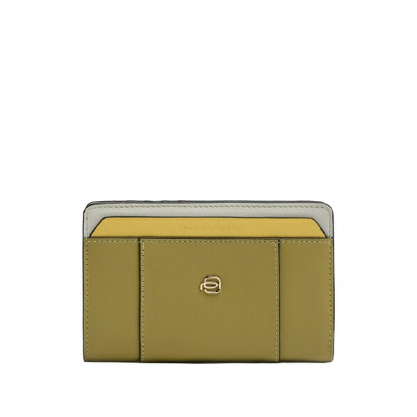 ピークアドロ  レディース 紙入れ 付属品 Bi-fold wallet Green
