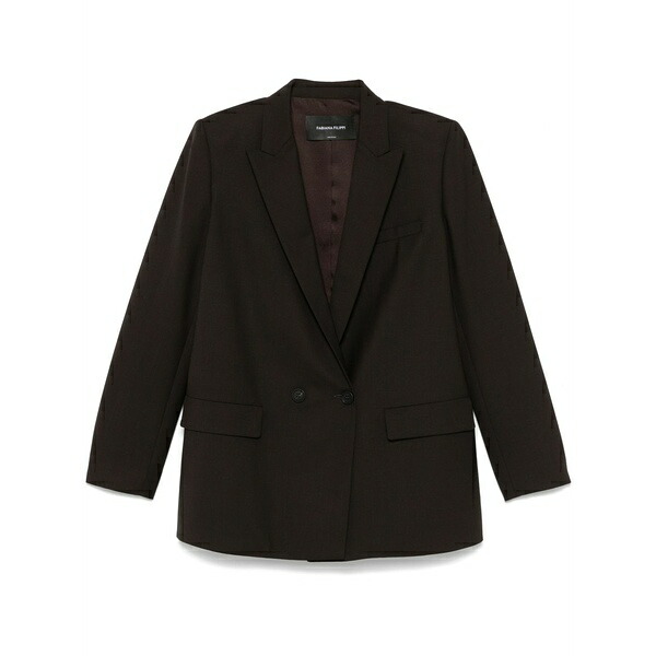 ファビアナ フィリッピ レディース 上衣＆上衣 アウター Double-breasted blazer Brown