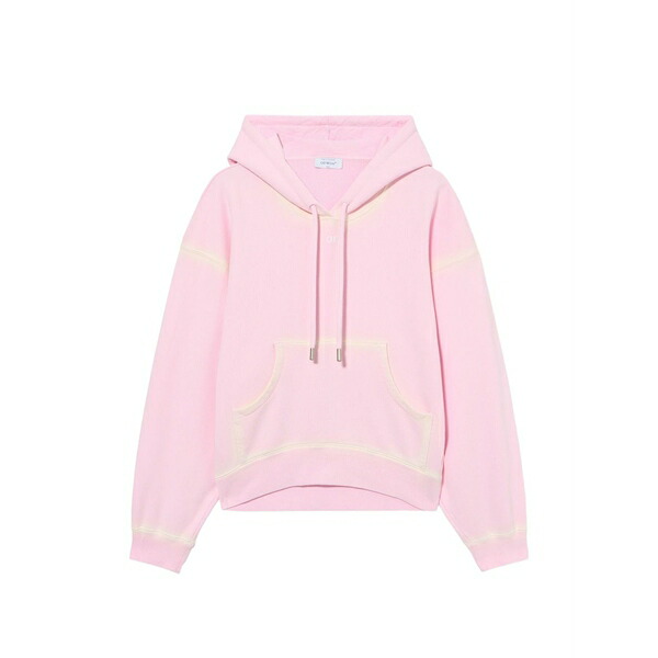 象牙色 レディース パーカー・スウェットシャツ アウター Spray off stamp hoodie Pink