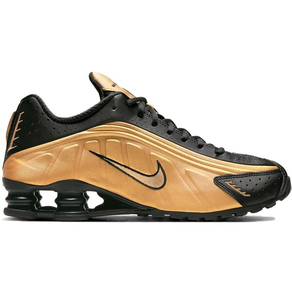 Nike ナイキ メンズ スニーカー 【Nike Shox R4 Metallic Gold Black】 サイズ US_9.5(27.5cm) Metallic Gold/Black｜asty