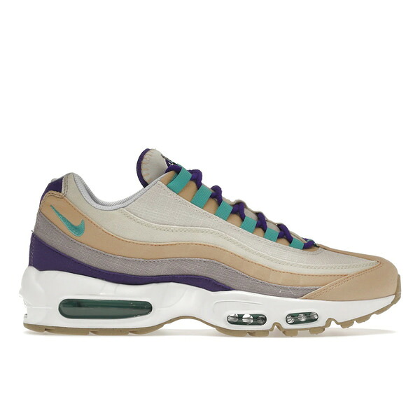 Nike ナイキ メンズ スニーカー 【Nike Air Max 95 Air Sprung Sail Purple Teal】 サイズ US_10.5(28.5cm) Sesame/Coconut Milk/Phantom/Washed Teal|asty