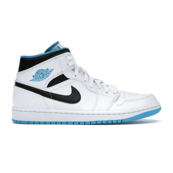Jordan ジョーダン メンズ スニーカー 【Jordan 1 Mid Laser Blue】 サイズ US_12.5(30.5cm) White/Laser Blue-Black｜asty