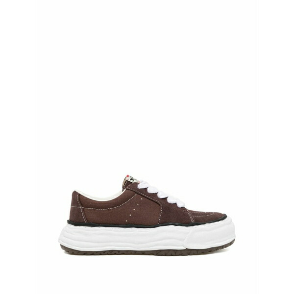 ミハラヤスヒロ レディース スニーカー シューズ Front lace-up sneakers Brown