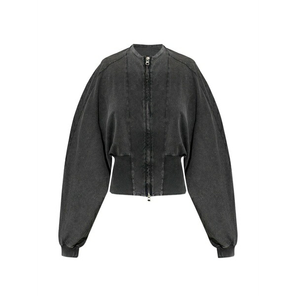 ナウルズ レディース 上衣＆上衣 アウター Zip ribbed jacket Grey
