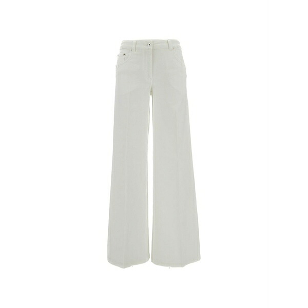 トゥルー ロイヤル レディース 心地よいズボン下 ボトムス Wide-leg trousers White