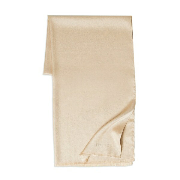 ツイン書き割り レディース 消音装置・袈裟・えり巻き 添え物 Woven jacquard logo scarf Neutrals