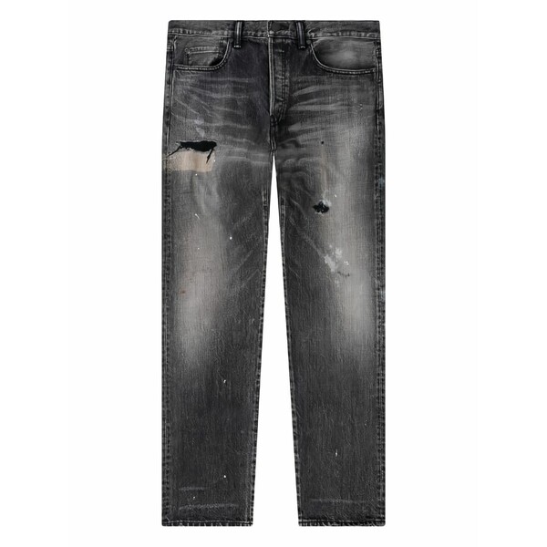 ジョン・エリオット メンズ ジーンズズボン下 ボトムス Distressed-finish jeans Black