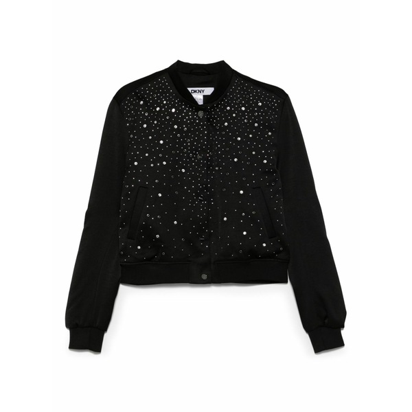 ダナ キャラン ニューヨーク州 レディース 上衣＆上衣 アウター Studded bomber jacket Black