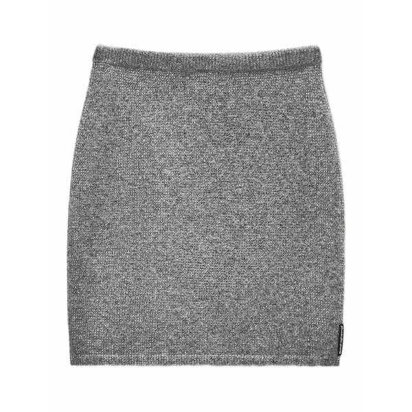 アレキサンダーワン レディース スコート ボトムス Ribbed mini skirt Grey