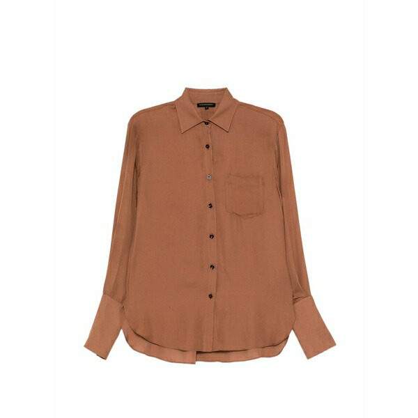 キキデモントパーネス レディース ティーシャツ トップス Georgette shirt Brown