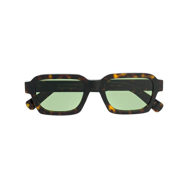 レトロスーパーフューチャー メンズ サングラス・アイウェア 付属物 Rectangular frame sunglasses Brown