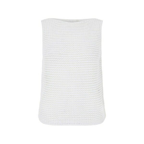 ヴィンス レディース カットソー トップス Knit boat-neck top White