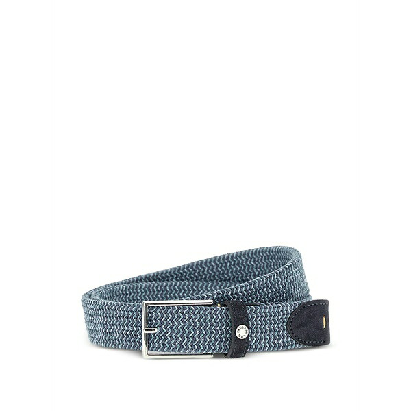 ポールアンドシャーク メンズ ベルト アクセサリー Elastic braided belt Blue｜asty